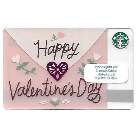 Starbucks Card Happy Valentine's Day 2017 Pin Intact No Value