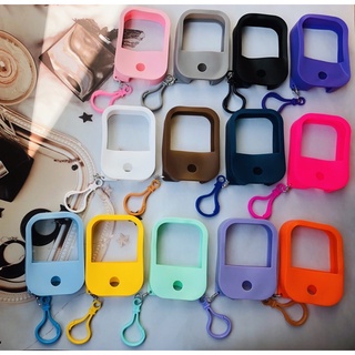 เคสซิลิโคน silicon case 38ML + ตะขอ สำหรับใส่ขวดสเปรย์การ์ดขนาด 38ML