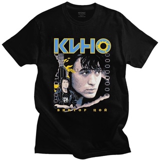 เสื้อยืดแขนสั้นลําลอง พิมพ์ลาย Viktor Tsoi Kino เข้ากับทุกการแต่งกาย สไตล์วินเทจ แฟชั่นคลาสสิก สําหรับผู้ชาย 751632