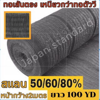 แสลน ตะข่ายกรองแสง สแลน ตาข่ายกรองแสง สีดำ สีเขียว หน้ากว้าง2เมตร ยาว100yd