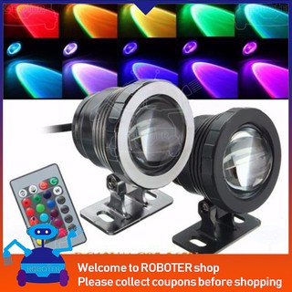 โคมไฟสปอตไลท์กันน้ำ 10 W RGB LED