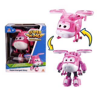 Super Wings 5“ Transforming-Supercharge Dizzy ซุปเปอร์วิงส์หุ่นแปลงร่างซุปเปอร์ดิซี่  ขนาด 5 นิ้ว SW740293