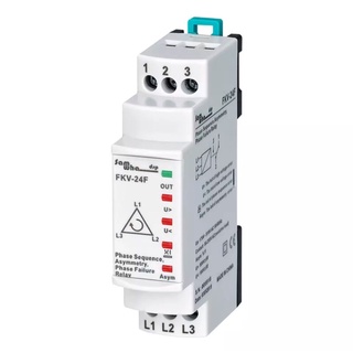 Samwha-dsp รุ่น FKV-24Fอุปกรณ์ป้องกันไฟตก ไฟเกิน เฟสหาย และสลับเฟสระบบไฟ3x380V(Phase protector)