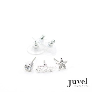 ต่างหู Juvel 3 Pieces Star Earrings สี:ใส