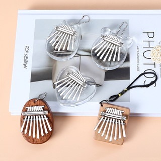 เครื่องดนตรีเปียโนนิ้วโป้ง คาลิมบา คริสตัลใส ขนาดเล็ก 8 คีย์ kalimba