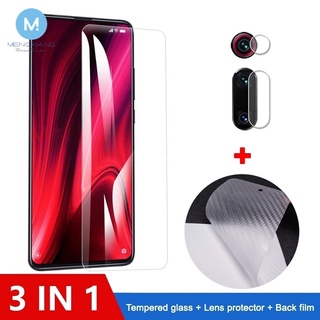 ฟิล์มกระจกนิรภัยกันรอยหน้าจอ 3-In-1 Redmi9T Mi9T 9 Pro Lite + ฟิล์มกระจกนิรภัยสําหรับ Xiaomi Redmi Note 9 Pro Max 9S