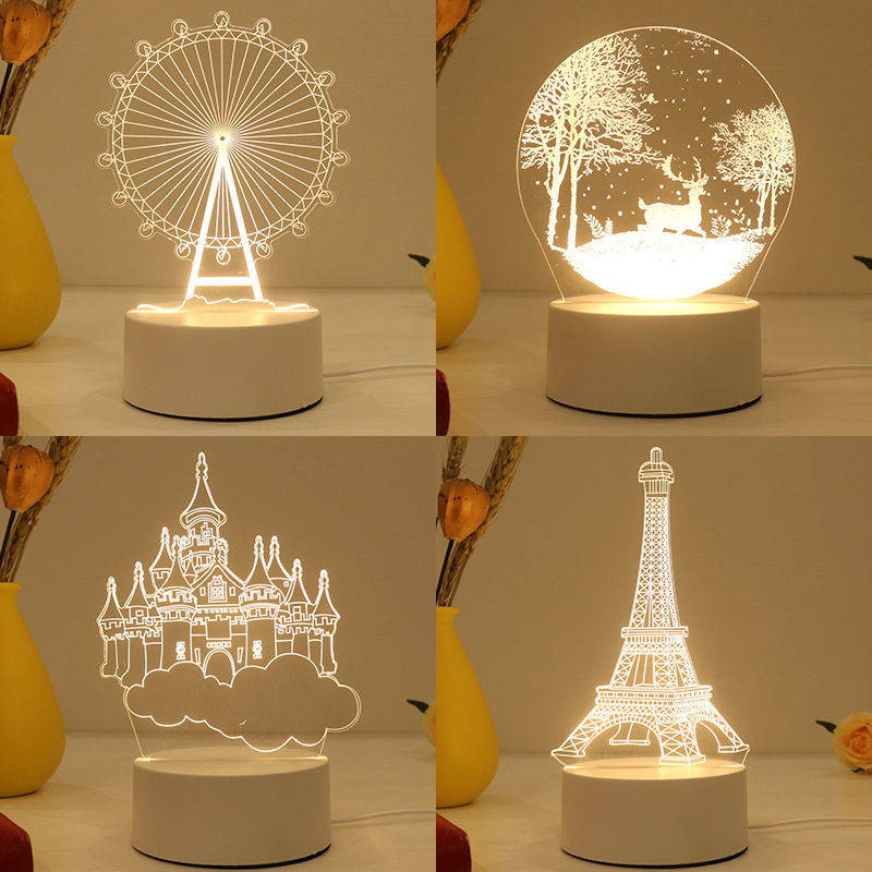  lampu  tidur  led bedside night light room bedroom table 