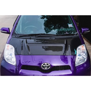 ฝาCARBON ECON GT HOOD BONNET ฝากระโปรง ฝาคาร์บอน ไฟเบอร์ ฝา คาร์บอน เคฟล่า TOYOTA Vios 07-12/TOYOTA Yaris 06-13