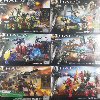 ✨บล็อกตัวต่อ Mega Bloks Mega Mega Bloks Halo Halo Ring Spartan Rhino Firepower สไตล์ทหาร