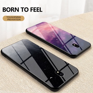 Samsung Galaxy J7 Pro J730 Luxury Starry Sky Tempered Glass Phone Casing SamsungJ730 SamsungJ7 Pro เคสมือถือ แบบกระจก สําหรับ