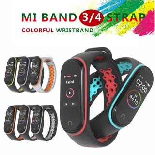 สายรัดข้อมือซิลิโคนสำหรับ Xiaomi Mi Band 3 สายคล้องข้อมือ