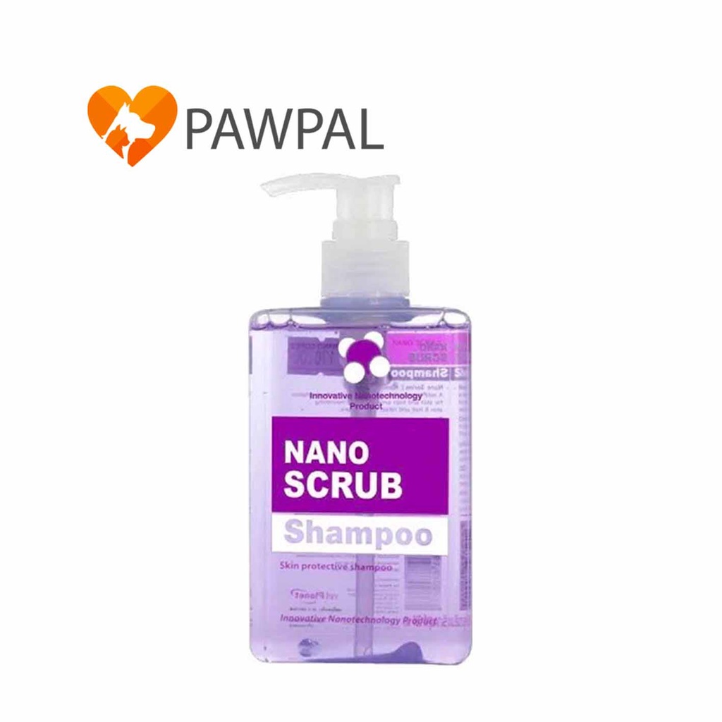☾✇┋Nano Scrub Shampoo 280 ml Exp.7/2023 Vet Planet แชมพู นาโน สครับ สูตรอ่อนโยน ไม่ระคายเคือง ฆ่าเชื