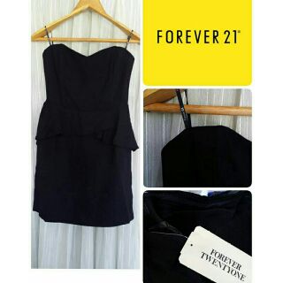 🌼เดรสเกาะอกForever21 มีซิลิโคนเกาะ ทรงสวยมาก