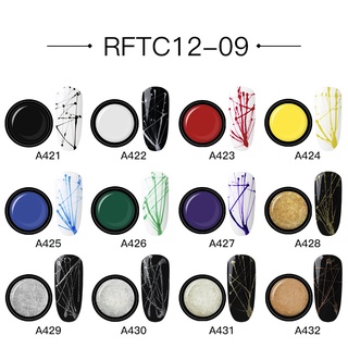 ยาทาเล็บเจล Rosalind ลายแมงมุม 12 ชิ้น / ชุด