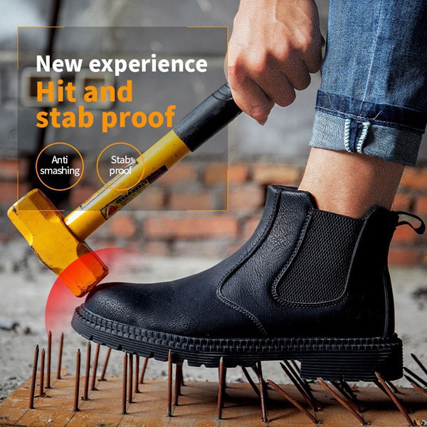 หนังแท้ %ทน เท่ คุ้ม! รองเท้าเซฟตี้ หัวเหล็ก safety shoes leather ใส่ทำงาน ใส่เที่ยว ช่าง วิศวะ เชฟ หนังแท้หัวเหล็ก