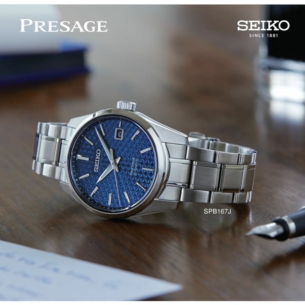 ช้อปดีมีคืน นาฬิกาข้อมือผู้ชาย SEIKO PRESAGE AUTOMATIC SHARP EDGED รุ่น SPB167J1 SPB167J SPB167 MADE IN JAPAN