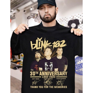 ผ้าฝ้ายแท้Blink-182 เสื้อเชิ้ต ลายวงร็อค ครบรอบ 30 ปี 1992-2022 สําหรับความทรงจําS-4XL