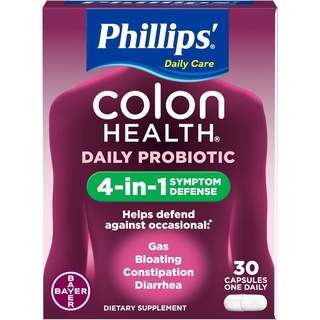 ปรับสมดุลลำไส้ พร้อมส่ง (Exp:12/2024) Phillips Colon Health Probiotic Supplement (30 ct.) จัดเลย