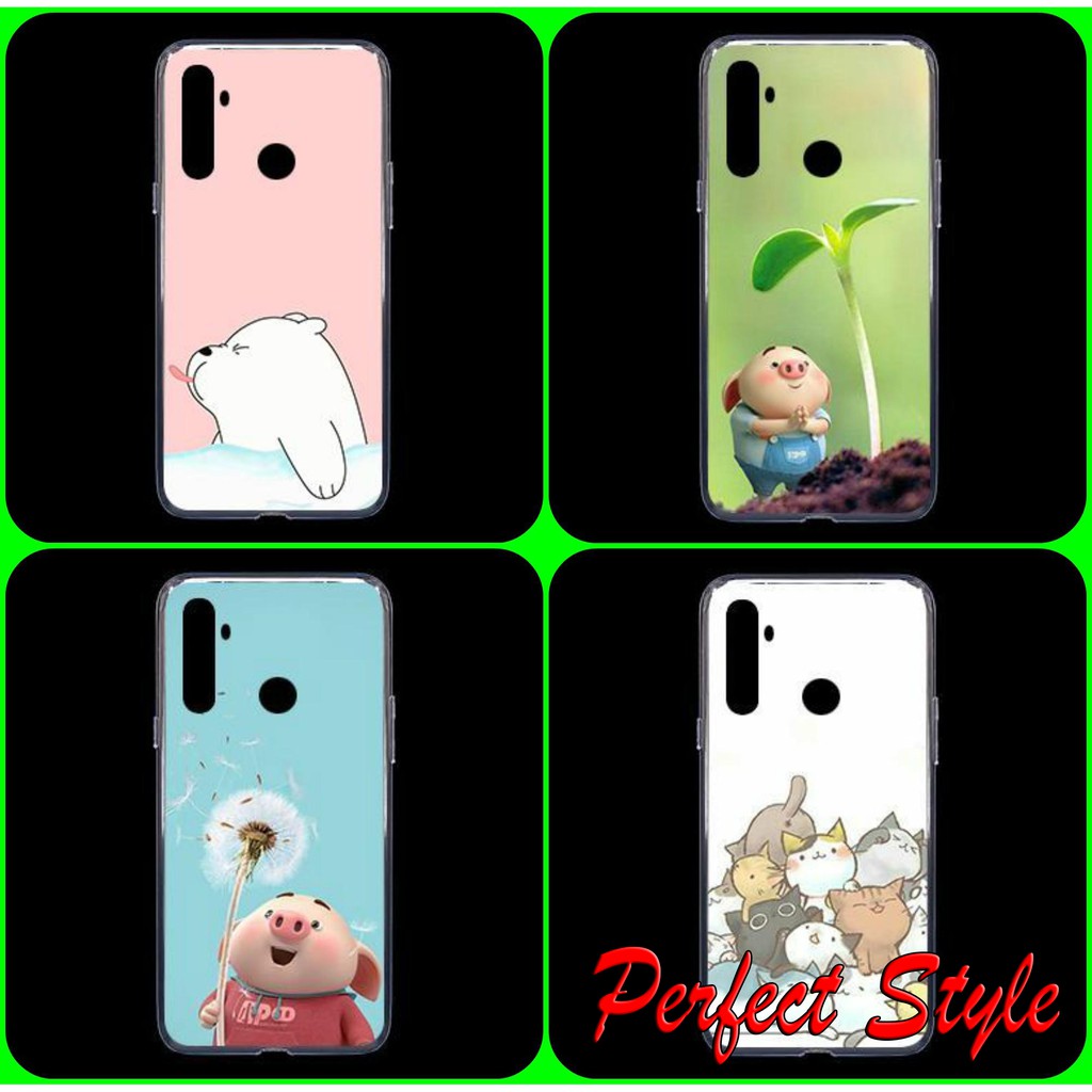 เคสซิลิโคนพิมพ์ลายน่ารักสําหรับRealme 5 5i 5S Realme 5 Pro Q Realme c1 c2 c3 Realme c11 - c12 / Real