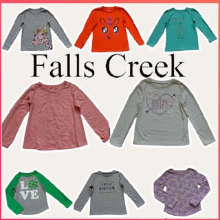 เสื้อแขนยาวเด็กผู้หญิงแบรนด์Falls creek อายุ 3-5 ขวบ ผ้านิ่มใส่สบาย