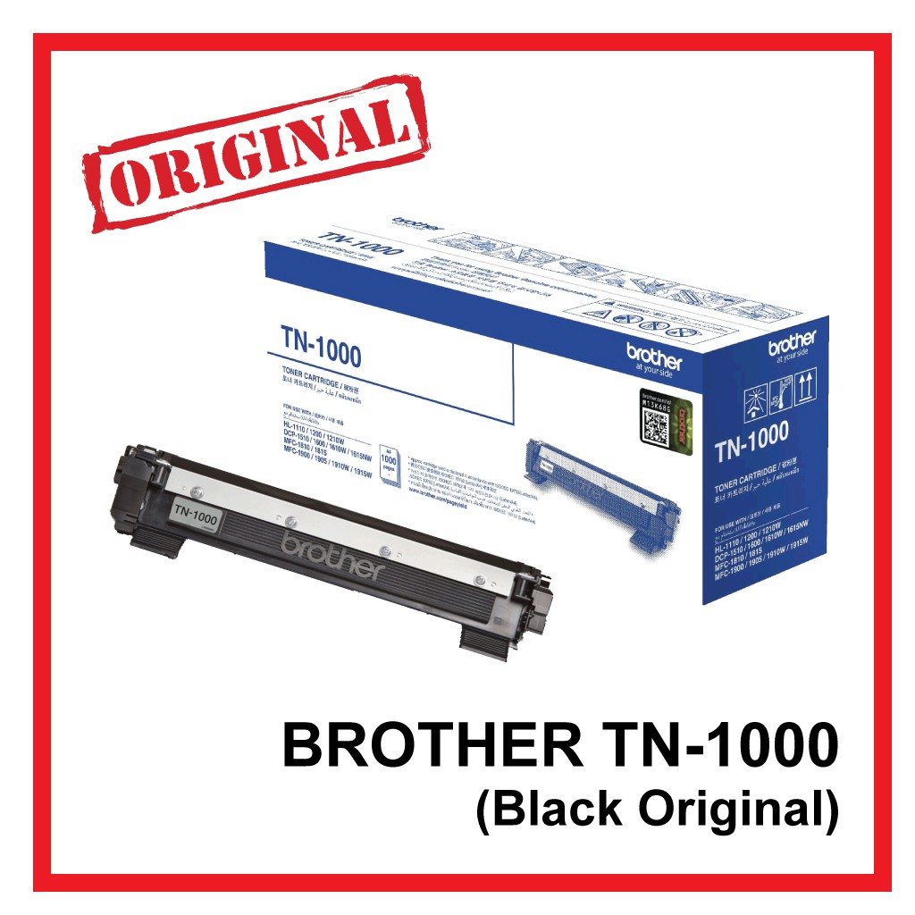 BROTHER TN-1000 Black Original LaserJet Toner Cartridge (TN-1000)