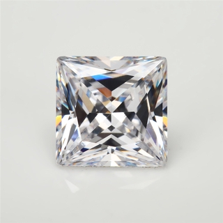 2x2 ~ 13x13mm 3A square  white  cubic zirconia gems