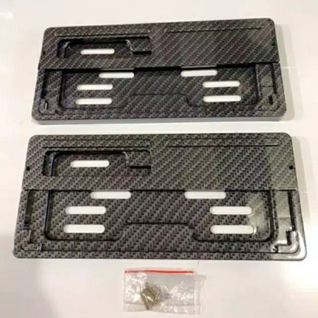 SNI CARBON NUMBER PLATE FRAME CARBON NUMBER PLATE COVER SET ด้านหน้าด้านหลัง