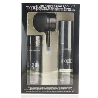 3in1Toppik Hair Building Fiberผงไฟเบอร์ปิดผมบาง27.5g.+สเปรย์+หัวพ่น=3ชิ้น