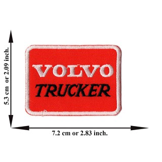 ตัดรีด ตัวรีดติดเสื้อ อาร์มปัก ติดเสื้อปัก ปักเสื้อ DIYลาย volvo trucker