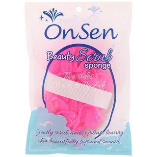 onsen beauty scrub sponge คละสี