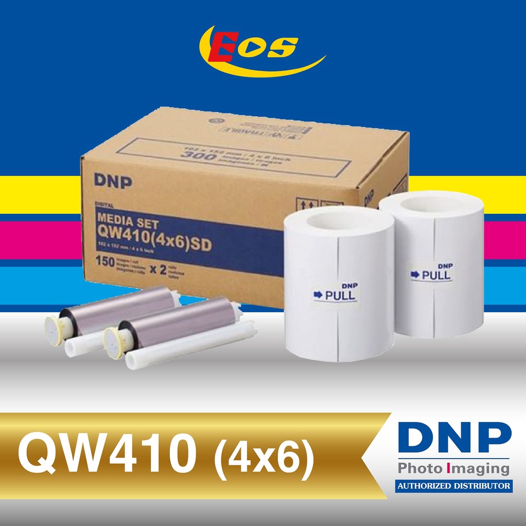 กระดาษปริ้นท์รูปDNP QW410 ขนาด 4x6 นิ้ว (300รูป) สำหรับเครื่องปริ้นท์รูปQW410