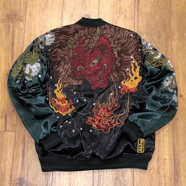 Karakuri Tamashi Fire Oni Reversible Sukajan Jacket