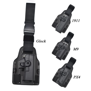 การล่าสัตว์ DROP leg Gun HOLSTER ทหารยุทธวิธี pistol ต้นขาขา HOLSTER สำหรับ Glock 17 19 Colt 1911 beretta M9 92PX4 Storm