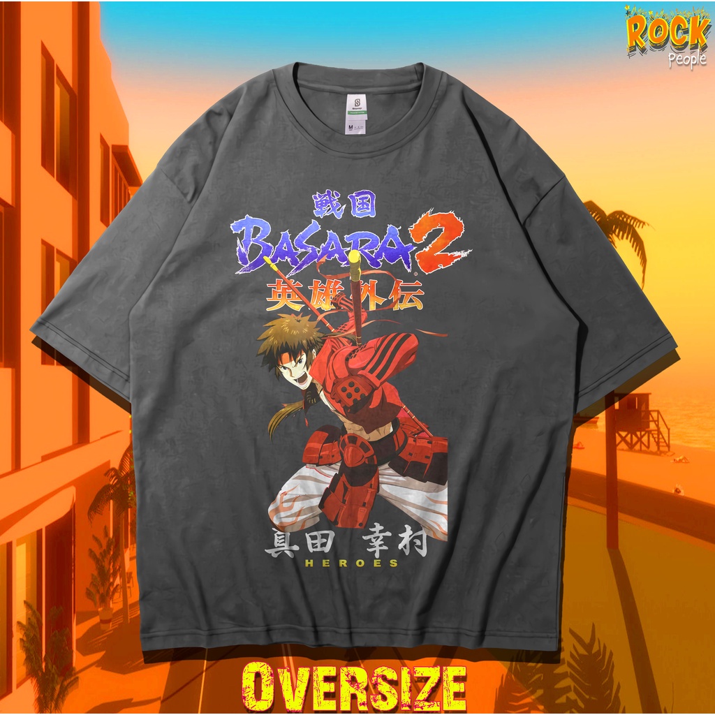 Sengoku Basara 2 Sanada YuA เสื้อยืดวินเทจสไตล์ Oversize Tee