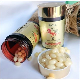 {ของแท้100%}รกม้าแดงนำเข้าจากญี่ปุ่นRecell Horse Placentalยืดอายุผิวคุณให้ดูอ่อนกว่าวัย180แคปซูล