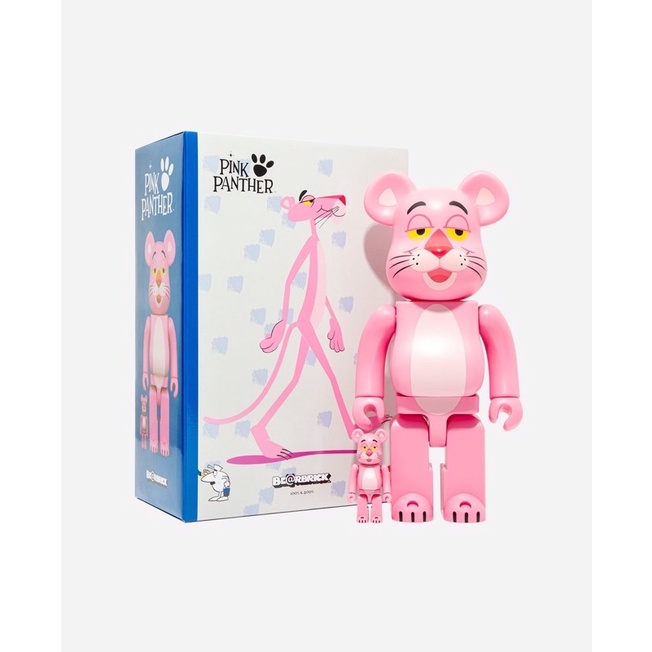 🌸พร้อมส่ง🌸 BEARBRICK PINK PANTHER 100％ & 400％