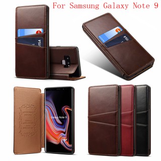 Samsung Galaxy Note 9 Genuine Leather หนังแท้ Case กรณีป้องกัน Note 9 Shell Bag ฝาครอบป้องกัน ธุรกิจ กระสอบ