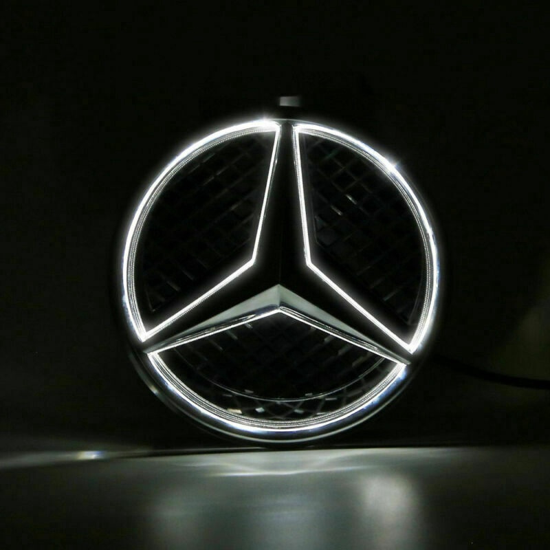 READY STOCK LED Light Front Grille Star Emblem Badge For Mercedes Benz ...