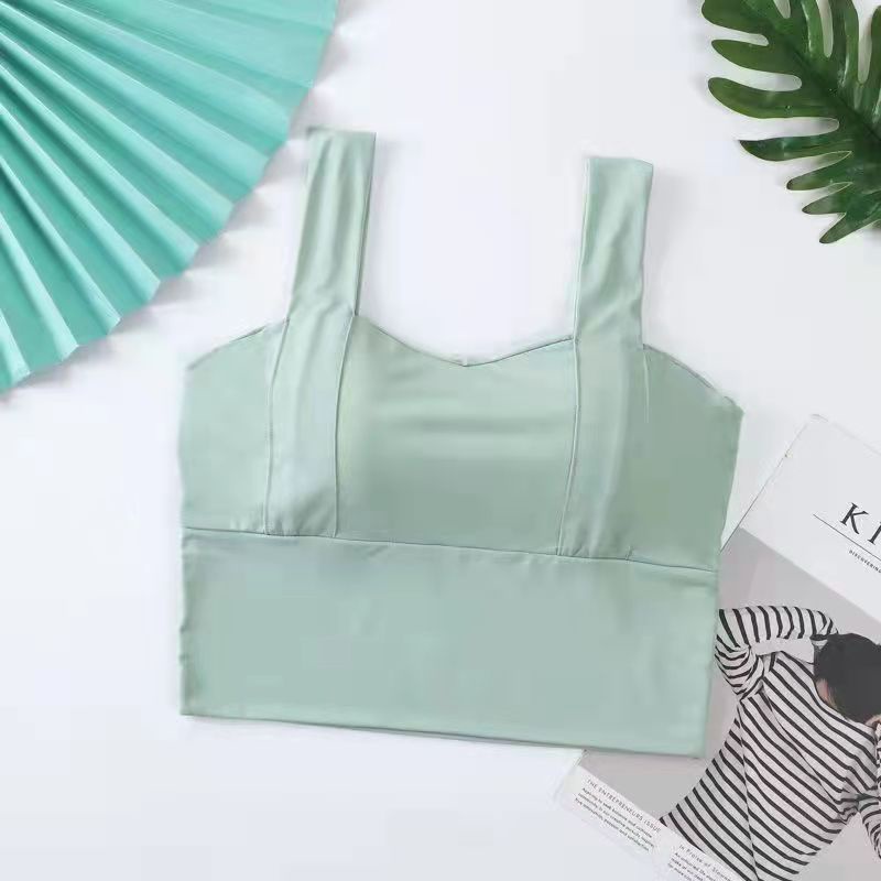 Gakki เสิ้อกล้าม เสื้อชั้นในสตรี สายเดี่ยว สไตล์เกาหลีทรงเกาะอกเซ็กซี่ 8811# - รูปที่ 3