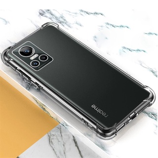 In Stock เคส Realme GT Neo 3T / Neo 3 / Neo2 / GT 2 Pro / GT Master Edition New Luxury Transparent Four Corners Shockproof Ultra Thin Soft Case Cover Camera Lens เคสโทรศัพท์ RealmeGTNeo3T