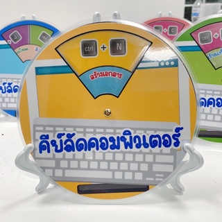 สื่อการสอน คีย์ลัดคอมพิวเตอร์ 1 ชิ้น แถมขาตั้ง