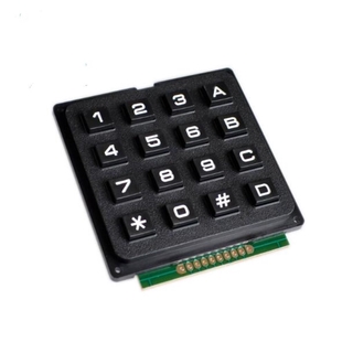 Keypad แบบตัวเลขพร้อมอักษร 4*4 Single-chip key matrix 4x4 16-key industrial keyboard scanning