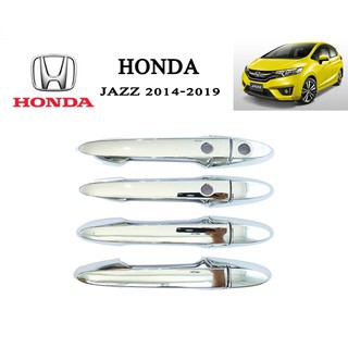 ครอบมือจับประตู Honda Jazz 2014-2020 ชุบโครเมี่ยม