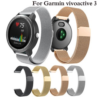 สายนาฬิกาข้อมือสแตนเลส garmin vivoactive 3 band 20 มม.