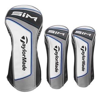 New Golf TaylorMade SIM &amp; SIM Max Driver &amp; Fairway Wood 3 &amp; 5 Hybrid Utility Rescue Headcover - Taylor Made Cover 4MGG