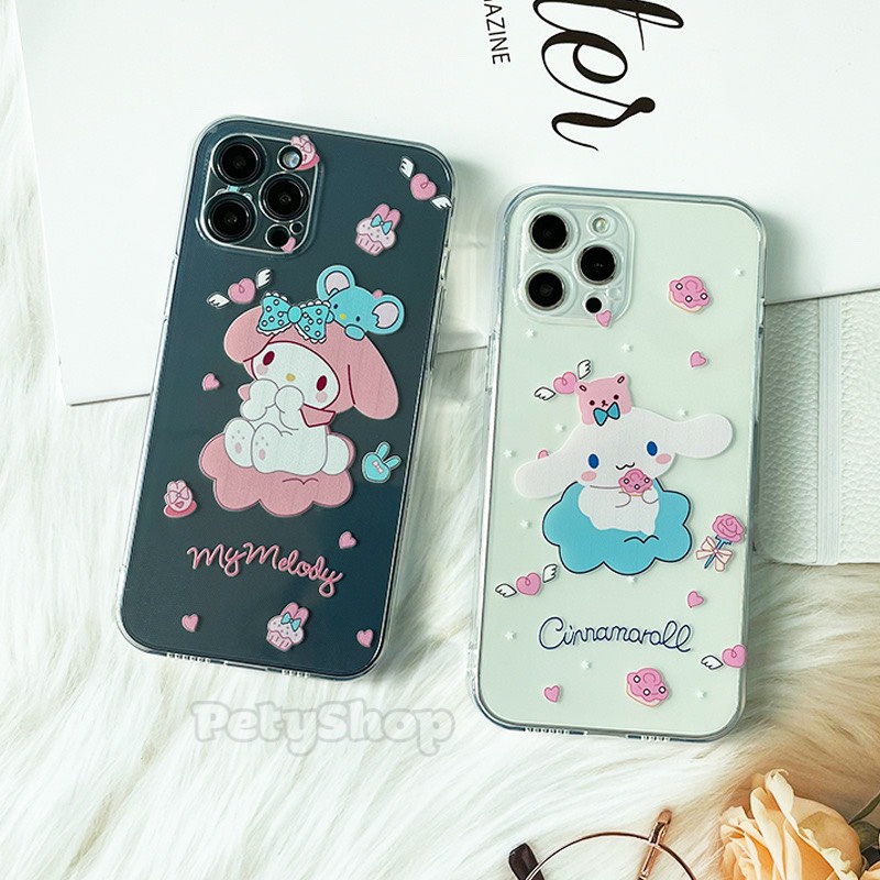 Melody iPhone 11/11 Pro Max/12/12 Pro/12 Pro Max เคสใส