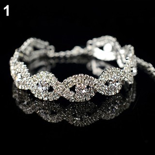 ของขวัญเครื่องประดับสตรีสร้อยข้อมือกําไลข้อมือเกลียว rhinestone