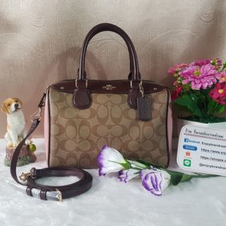 COACH f57495 MINI BENNETT SATCHEL IN COLORBLOCK SIGNATURE