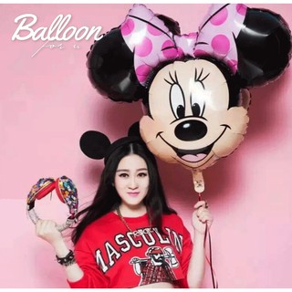 ลูกโป่งหัวมินนี่เม้าส์ Minnie Mouse Head Jumbo Balloon ขนาด 71*58cm