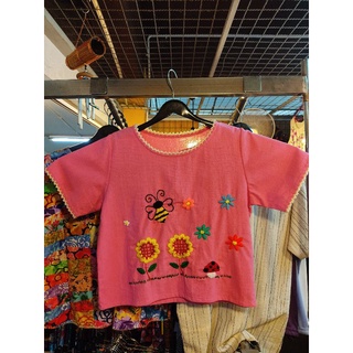 เสื้อผ้าฝ้าย แขนสั้น